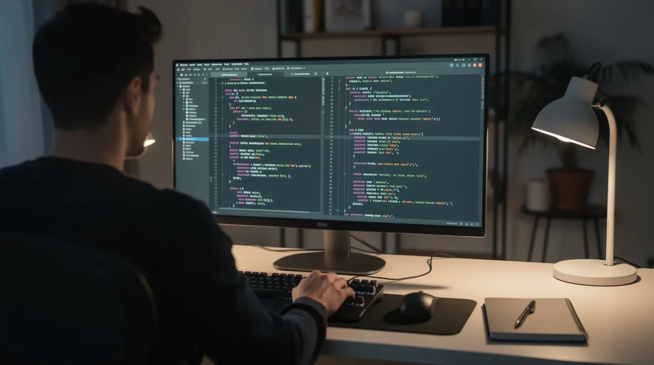 A developer reviewing code diffs in an AI code editor
