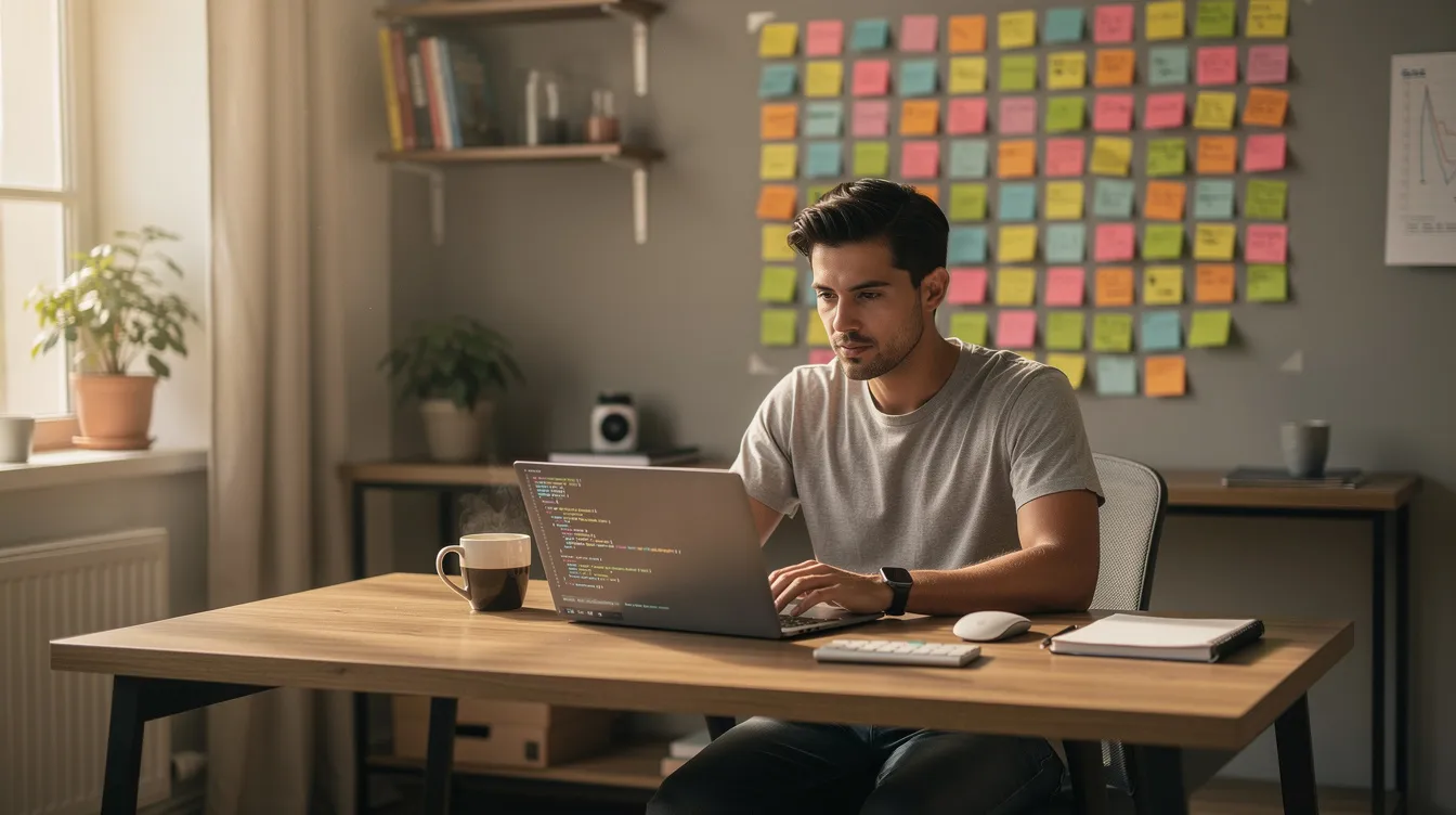 A developer building a full-stack app with AI assistance